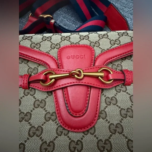 Red marmont Gucci bag - Picture 5 of 13